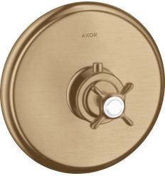 Bateria termostatyczna HighFlow z uchwytem krzyżowym, podtynkowa Brąz Szczotkowany AXOR Montreux Axor (16815140)