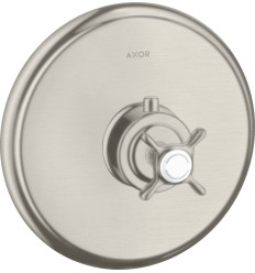Bateria termostatyczna HighFlow z uchwytem krzyżowym, podtynkowa Stal Szlachetna Optyczna AXOR Montreux Axor (16815800)