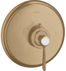 Bateria termostatyczna HighFlow z uchwytem jednoramiennym, podtynkowa Brąz Szczotkowany AXOR Montreux Axor (16824140)