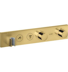 Moduł termostatyczny 460/90 do 2 odbiorników, podtynkowy Złoty Optyczny Polerowany AXOR ShowerSolutions Axor (18355990)