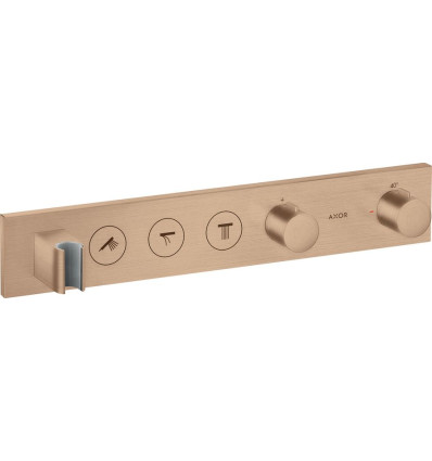 Moduł termostatyczny Select 530/90 do 3 odbiorników, podtynkowy Czerwony Złoty Szczotkowany AXOR ShowerSolutions Axor (18356310)