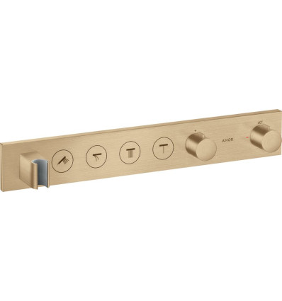 Moduł termostatyczny Select 600/90 do 4 odbiorników, podtynkowy Brąz Szczotkowany AXOR ShowerSolutions Axor (18357140)