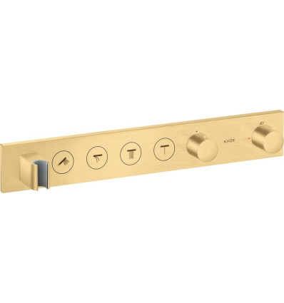 Moduł termostatyczny Select 600/90 do 4 odbiorników, podtynkowy Złoty Optyczny Szczotkowany AXOR ShowerSolutions Axor (18357250)