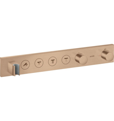 Moduł termostatyczny Select 600/90 do 4 odbiorników, podtynkowy Czerwony Złoty Szczotkowany AXOR ShowerSolutions Axor (18357310)