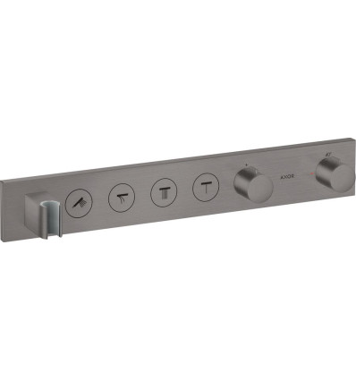 Moduł termostatyczny Select 600/90 do 4 odbiorników, podtynkowy Czarny Chrom Szczotkowany AXOR ShowerSolutions Axor (18357340)