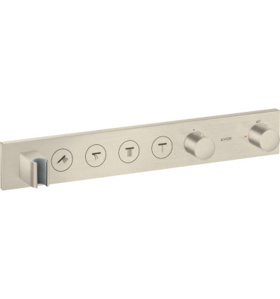 Moduł termostatyczny Select 600/90 do 4 odbiorników, podtynkowy Nikiel Szczotkowany AXOR ShowerSolutions Axor (18357820)