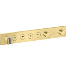 Moduł termostatyczny Select 600/90 do 4 odbiorników, podtynkowy Mosiądz Szczotkowany AXOR ShowerSolutions Axor (18357950)