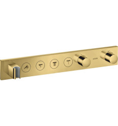 Moduł termostatyczny Select 600/90 do 4 odbiorników, podtynkowy Złoty Optyczny Polerowany AXOR ShowerSolutions Axor (18357990)