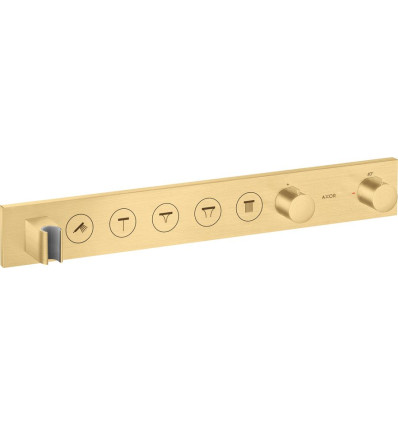 Moduł termostatyczny Select 670/90 do 5 odbiorników, podtynkowy Złoty Optyczny Szczotkowany AXOR ShowerSolutions Axor (18358250)