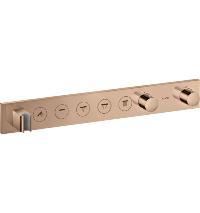 Moduł termostatyczny Select 670/90 do 5 odbiorników, podtynkowy Czerwony Złoty Polerowany AXOR ShowerSolutions Axor (18358300)