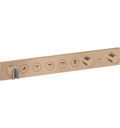 Moduł termostatyczny Select 670/90 do 5 odbiorników, podtynkowy Czerwony Złoty Szczotkowany AXOR ShowerSolutions Axor (18358310)