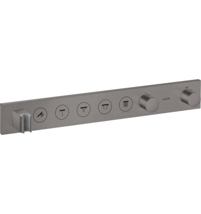 Moduł termostatyczny Select 670/90 do 5 odbiorników, podtynkowy Czarny Chrom Szczotkowany AXOR ShowerSolutions Axor (18358340)