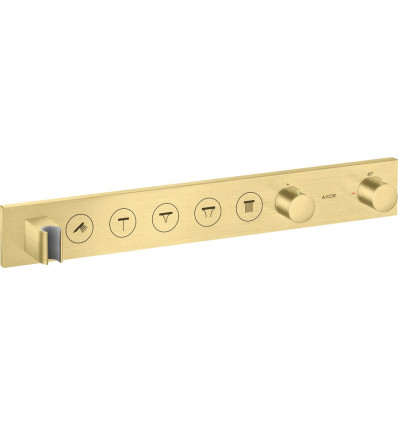 Moduł termostatyczny Select 670/90 do 5 odbiorników, podtynkowy Mosiądz Szczotkowany AXOR ShowerSolutions Axor (18358950)