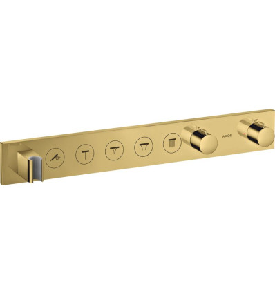 Moduł termostatyczny Select 670/90 do 5 odbiorników, podtynkowy Złoty Optyczny Polerowany AXOR ShowerSolutions Axor (18358990)