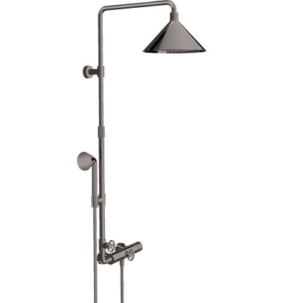 Komplet prysznicowy 240 2jet z termostatem Czarny Chrom Polerowany AXOR Showers/Front Axor (26020330)