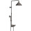 Komplet prysznicowy 240 2jet z termostatem Czarny Chrom Szczotkowany AXOR Showers/Front Axor (26020340)