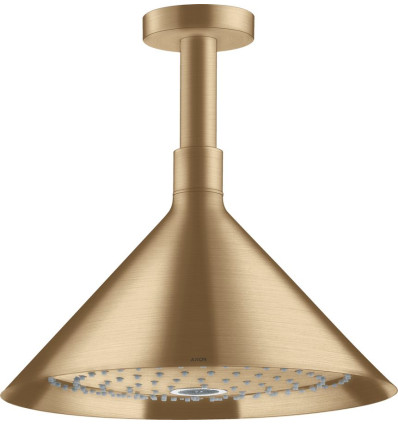 Głowica prysznicowa 240 2jet z przyłączem sufitowym Brąz Szczotkowany AXOR Showers/Front Axor (26022140)