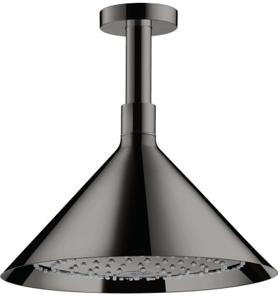 Głowica prysznicowa 240 2jet z przyłączem sufitowym Czarny Chrom Polerowany AXOR Showers/Front Axor (26022330)