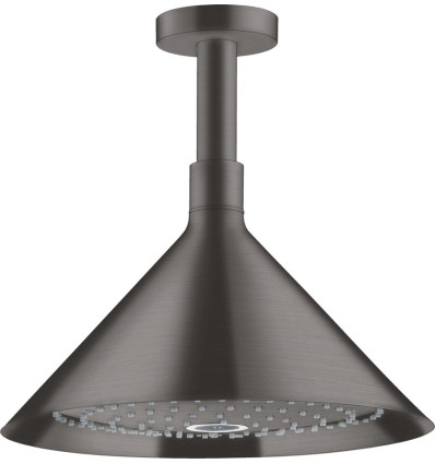Głowica prysznicowa 240 2jet z przyłączem sufitowym Czarny Chrom Szczotkowany AXOR Showers/Front Axor (26022340)