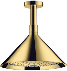 Głowica prysznicowa 240 2jet z przyłączem sufitowym Złoty Optyczny Polerowany AXOR Showers/Front Axor (26022990)