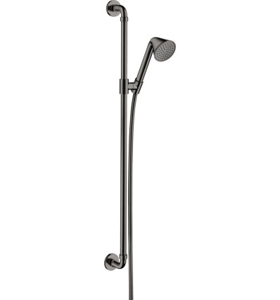 Zestaw prysznicowy 0,90 m z główką prysznicową 85 1jet EcoSmart Czarny Chrom Polerowany AXOR Showers/Front Axor (26023330)