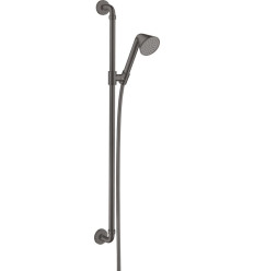 Zestaw prysznicowy 0,90 m z główką prysznicową 85 1jet EcoSmart Czarny Chrom Szczotkowany AXOR Showers/Front Axor (26023340)
