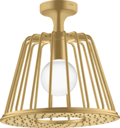 LampShower 275 1jet z przyłączem sufitowym Złoty Optyczny Szczotkowany AXOR LampShower/Nendo Axor (26032250)