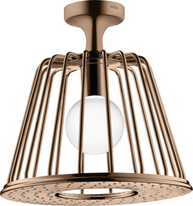 LampShower 275 1jet z przyłączem sufitowym Czerwony Złoty Polerowany AXOR LampShower/Nendo Axor (26032300)