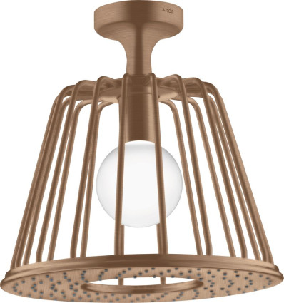 LampShower 275 1jet z przyłączem sufitowym Czerwony Złoty Szczotkowany AXOR LampShower/Nendo Axor (26032310)