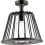 LampShower 275 1jet z przyłączem sufitowym Czarny Chrom Polerowany AXOR LampShower/Nendo Axor (26032330)