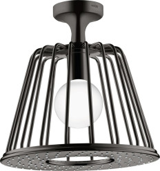 LampShower 275 1jet z przyłączem sufitowym Czarny Chrom Polerowany AXOR LampShower/Nendo Axor (26032330)