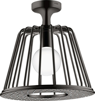 LampShower 275 1jet z przyłączem sufitowym Czarny Chrom Polerowany AXOR LampShower/Nendo Axor (26032330)