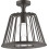 LampShower 275 1jet z przyłączem sufitowym Czarny Chrom Szczotkowany AXOR LampShower/Nendo Axor (26032340)