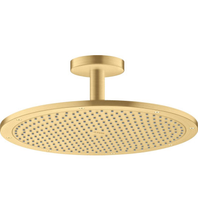Głowica prysznicowa 350 1jet z przyłączem sufitowym Złoty Optyczny Szczotkowany AXOR ShowerSolutions Axor (26035250)