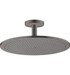 Głowica prysznicowa 350 1jet z przyłączem sufitowym Czarny Chrom Szczotkowany AXOR ShowerSolutions Axor (26035340)