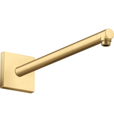 Ramię prysznicowe 390 mm, kwadratowe Złoty Optyczny Szczotkowany AXOR ShowerSolutions Axor (26436250)