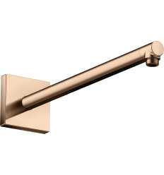 Ramię prysznicowe 390 mm, kwadratowe Czerwony Złoty Polerowany AXOR ShowerSolutions Axor (26436300)