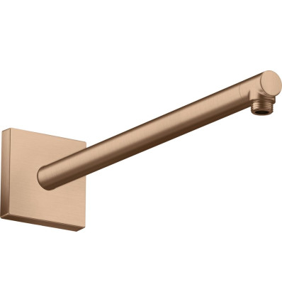Ramię prysznicowe 390 mm, kwadratowe Czerwony Złoty Szczotkowany AXOR ShowerSolutions Axor (26436310)