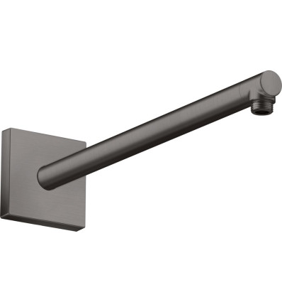 Ramię prysznicowe 390 mm, kwadratowe Czarny Chrom Szczotkowany AXOR ShowerSolutions Axor (26436340)