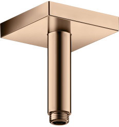 Przyłącze sufitowe 100 mm, kwadratowe Czerwony Złoty Polerowany AXOR ShowerSolutions Axor (26437300)