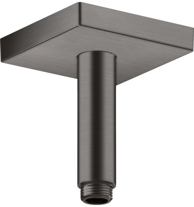 Przyłącze sufitowe 100 mm, kwadratowe Czarny Chrom Szczotkowany AXOR ShowerSolutions Axor (26437340)