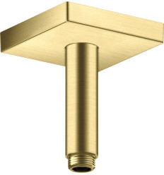 Przyłącze sufitowe 100 mm, kwadratowe Mosiądz Szczotkowany AXOR ShowerSolutions Axor (26437950)