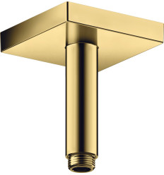 Przyłącze sufitowe 100 mm, kwadratowe Złoty Optyczny Polerowany AXOR ShowerSolutions Axor (26437990)