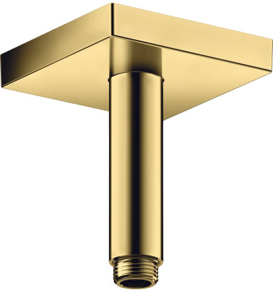 Przyłącze sufitowe 100 mm, kwadratowe Złoty Optyczny Polerowany AXOR ShowerSolutions Axor (26437990)