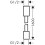 Wąż prysznicowy 1,60 m z nakrętkami cylindrycznymi, tekstylny Biały Matowy AXOR ShowerSolutions Axor (28261700)