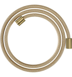 Wąż prysznicowy 1,60 m z nakrętkami cylindrycznymi, tekstylny Mosiądz Szczotkowany AXOR ShowerSolutions Axor (28261950)