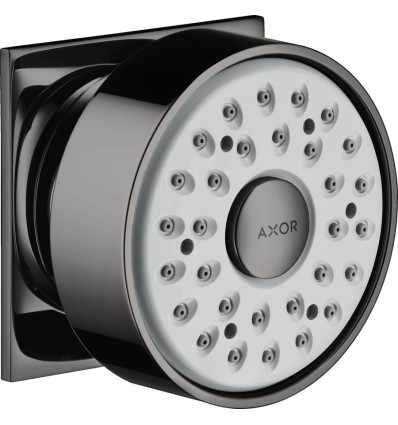AXOR Dysza boczna 1jet, kwadratowa rozeta Czarny Chrom Polerowany Axor (28469330)