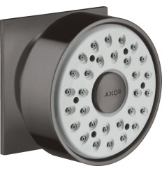 AXOR Dysza boczna 1jet, kwadratowa rozeta Czarny Chrom Szczotkowany Axor (28469340)