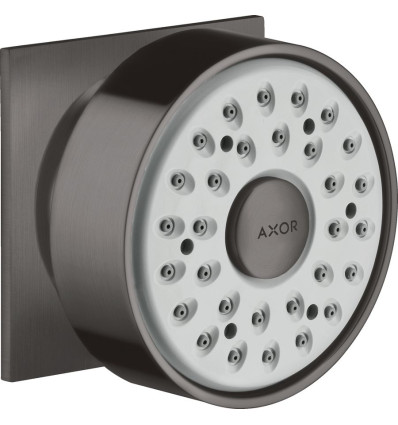 AXOR Dysza boczna 1jet, kwadratowa rozeta Czarny Chrom Szczotkowany Axor (28469340)