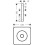 Rozeta sufitowa 120/120 softsquare Chrom AXOR Citterio C Axor (28802000)